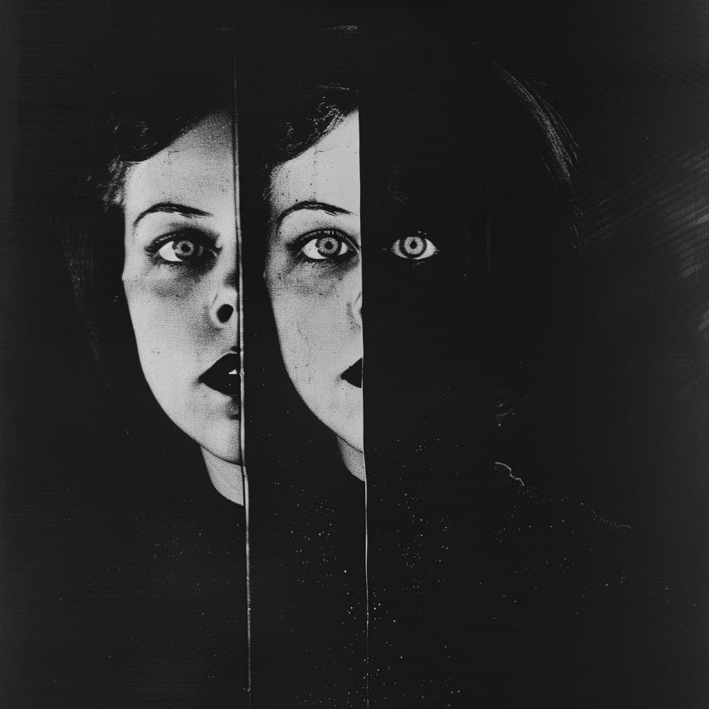 Angel and demon in one face.