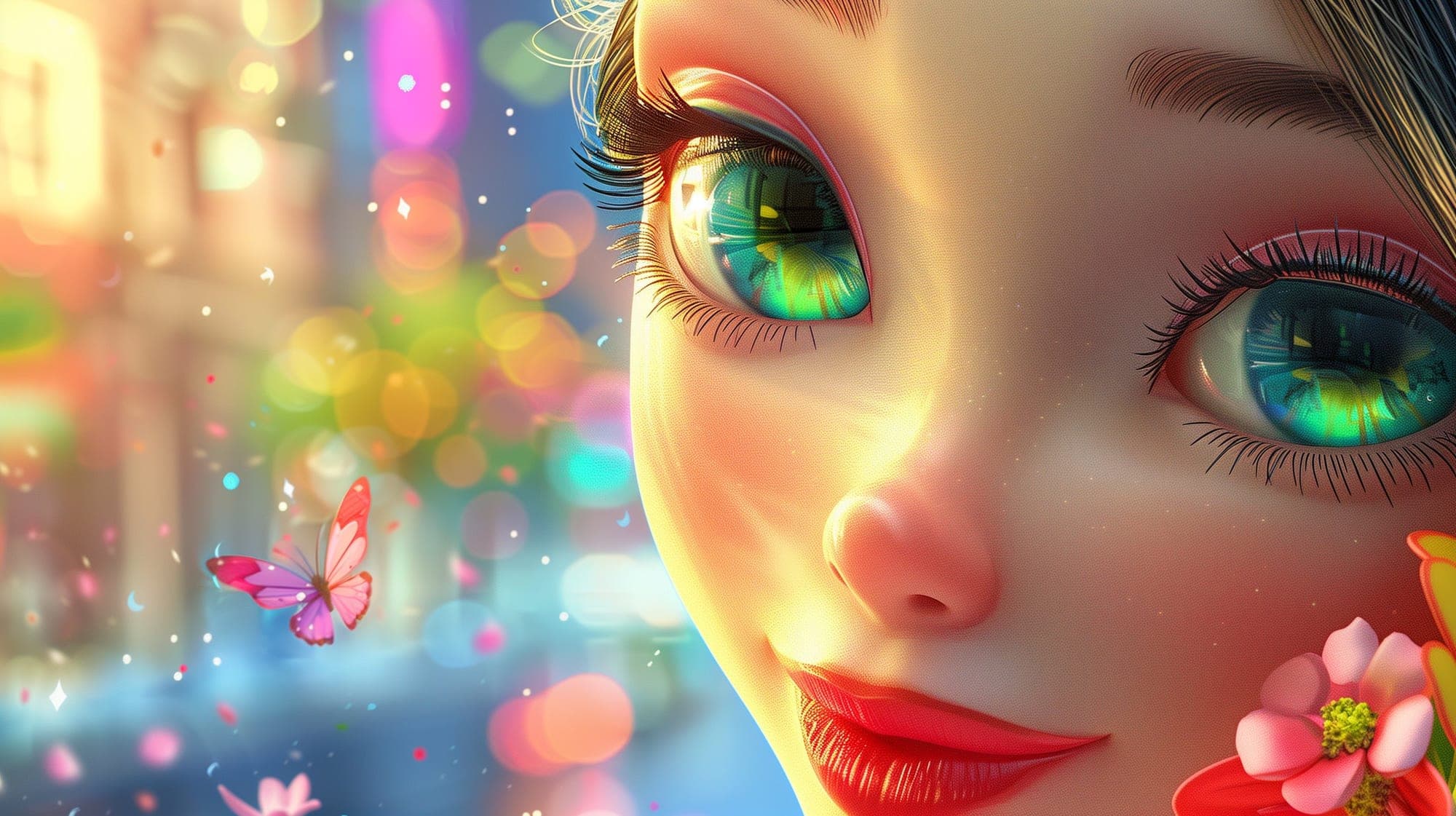 She is fascinating to look at, isn't she ?