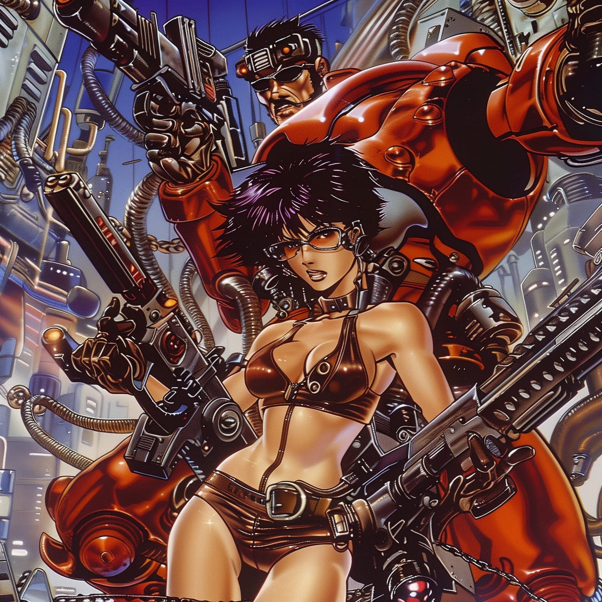 Art inspired by Masamune Shirow.