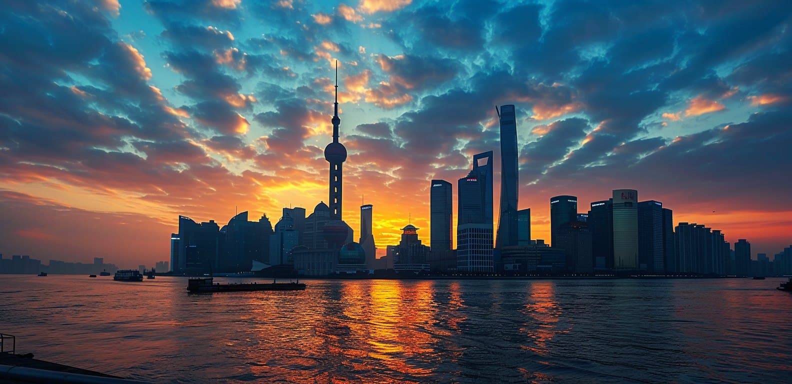 Sunset in Shanghai