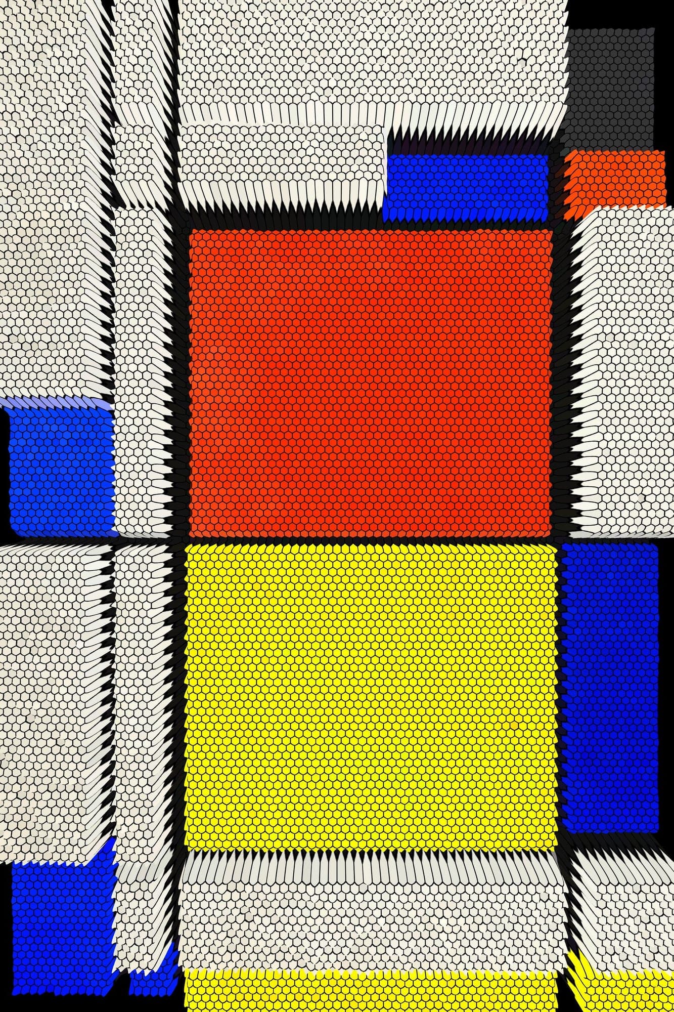 A Mondrian composition doesn't break - it overflows.