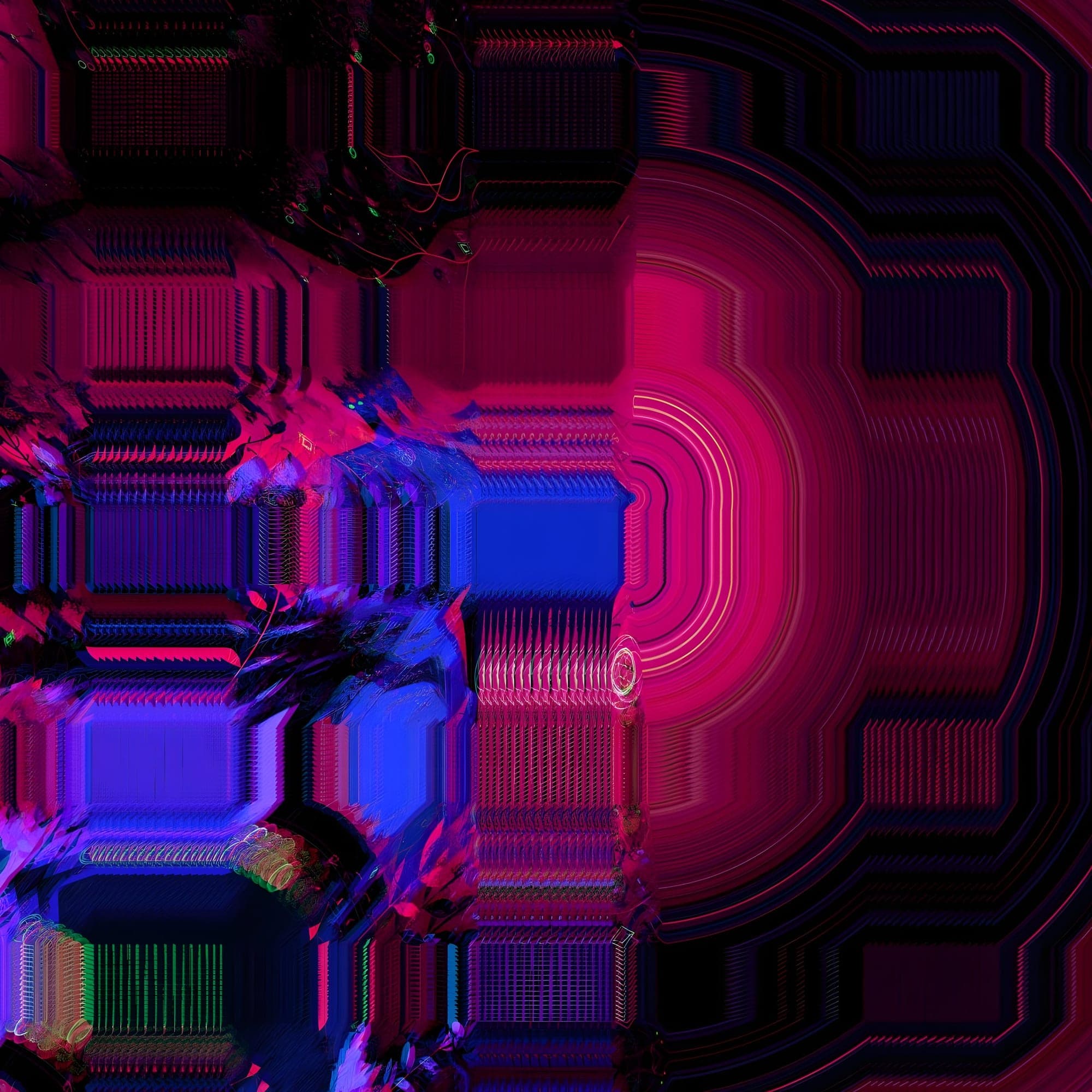 We build cathedrals of pixels to comprehend eternity.