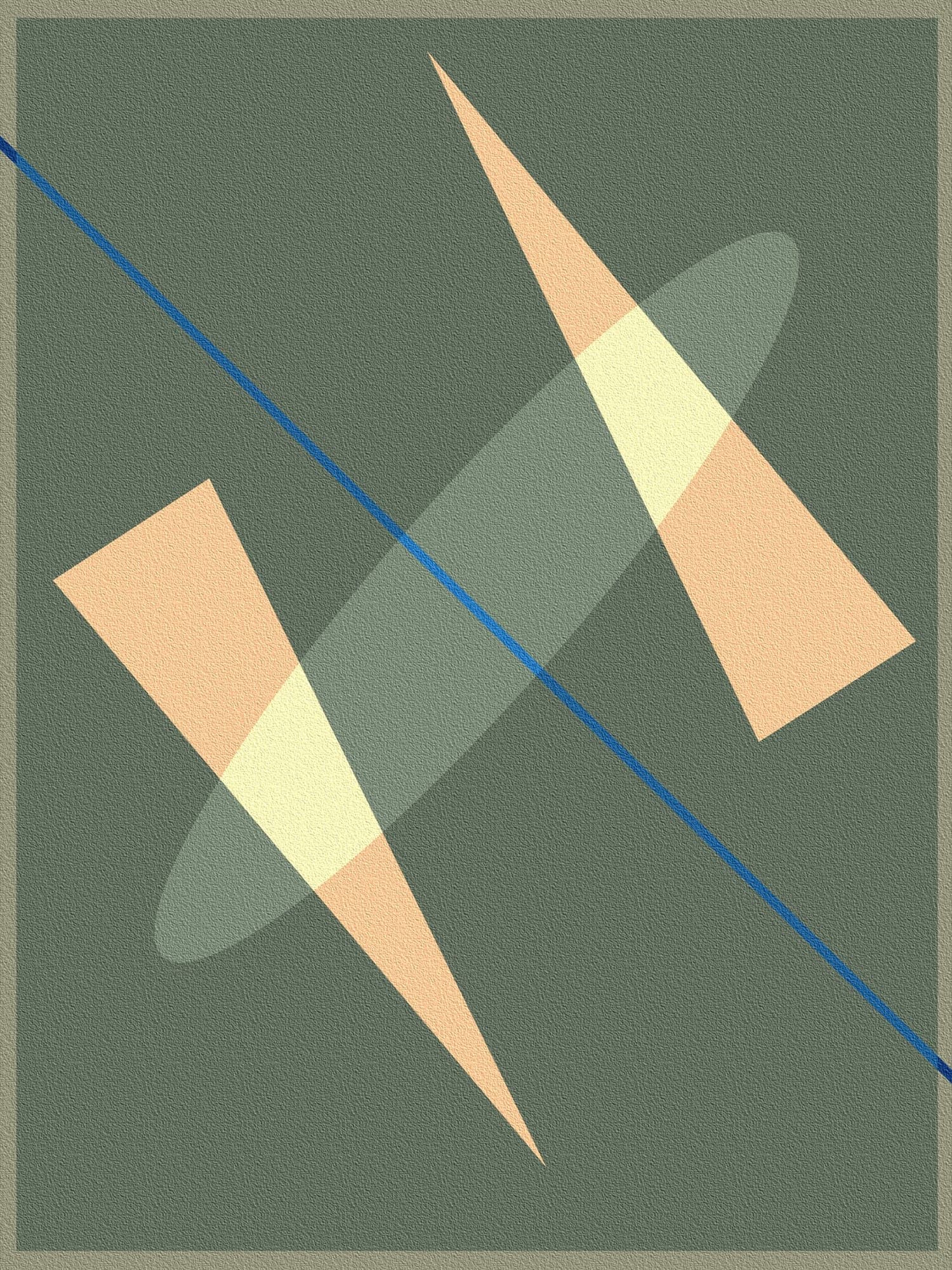 Two paths converge in the void, connected by a single thread of meaning.
