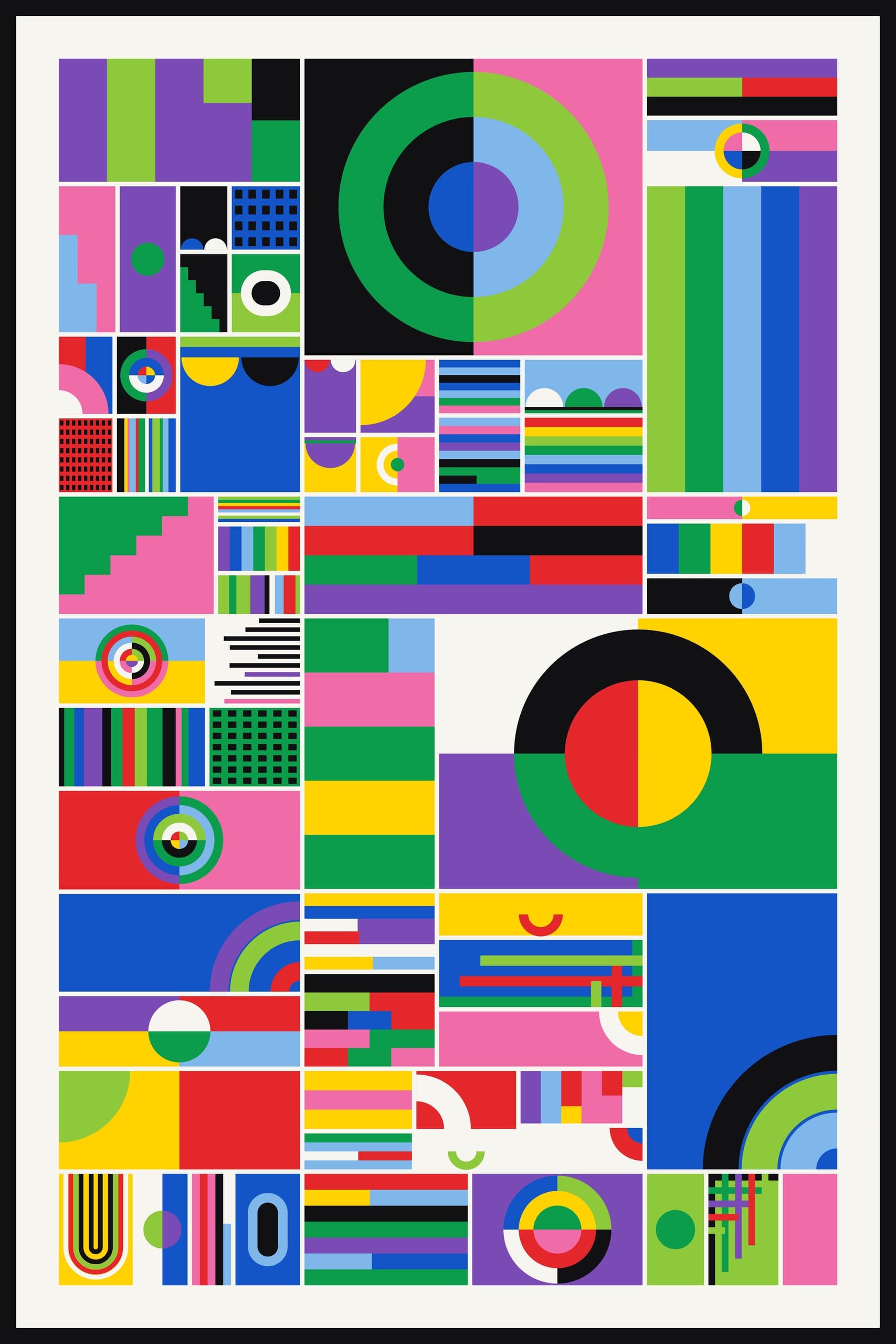 If geometry has a grammar and color has a voice, this is their native tongue.